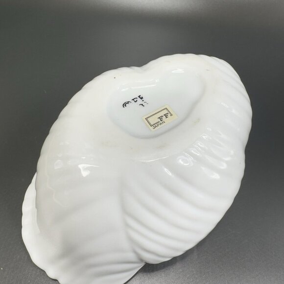 Fitz & Floyd White Seashell Bowl Turbinate Starfish 1983 Japan Fine Porcelain - Picture 5 of 14